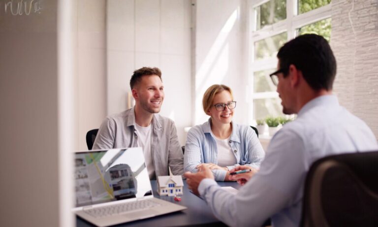 Property advisor meeting landlords to discuss compliant rental portfolio growth in Huyton