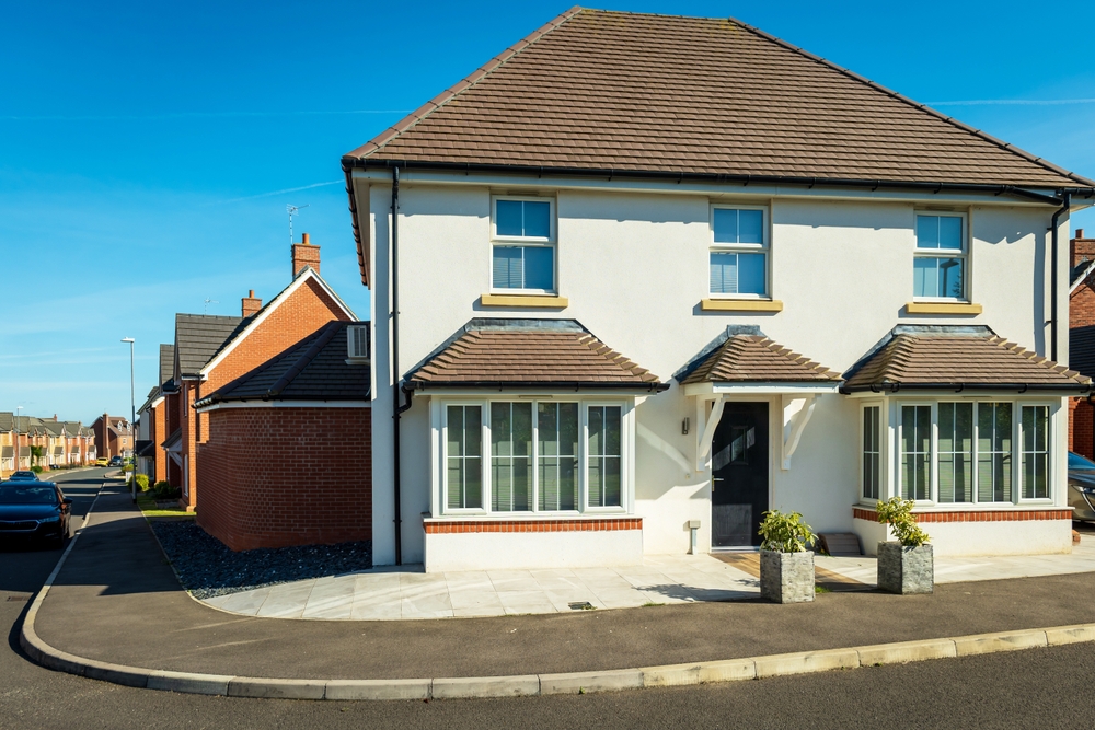 Modern semi-detached house on a new residential stree